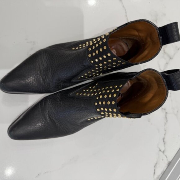 Chloe black studded ankle booties - Picture 2 of 3